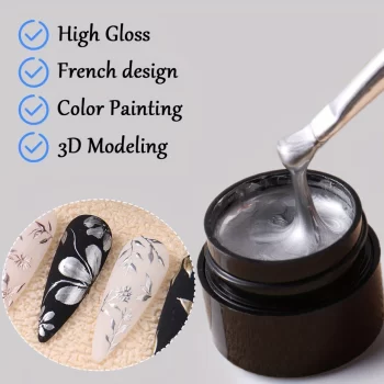 5 ml Metallic Chrome 3D Painting Gel Polish – Rose Gold, Silver, Gold Mirror Drawing Gel for Nail Art Design 4 82268 xoiqwt