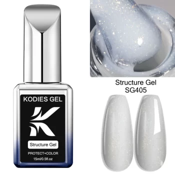 KODIES GEL Kitty White Rubber Base Gel Nail Polish – Pearl Shine Self-Leveling 15ml UV Structure Gel 5 82442 wc8vc2