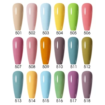 Clou Beauté Neon Gel Nail Polish – 15 ml Vivid UV/LED Colors (Brown • Royal Blue • Red • Green • Nude) 4 82489 fvktp7