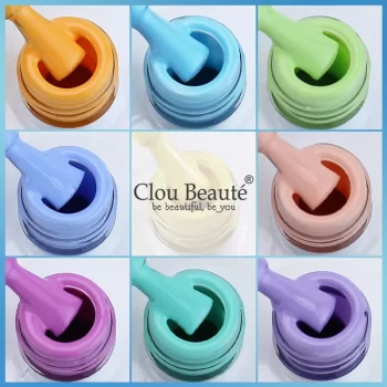 Clou Beauté Neon Gel Nail Polish – 15 ml Vivid UV/LED Colors (Brown • Royal Blue • Red • Green • Nude) 1 82489 oealwa