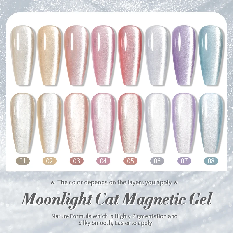 BORN PRETTY Moonlight Cat Magnetic Gel Nail Glue 10 ML 8Pcs Soak off Base Gel Top Coat UV Extension Nail Gel False Nail Tips Gel BORN PRETTY Moonlight Cat Magnetic Gel Nail Glue 10 ML 8Pcs Soak off Base Gel Top Coat UV Extension Nail Gel False Nail Tips Gel