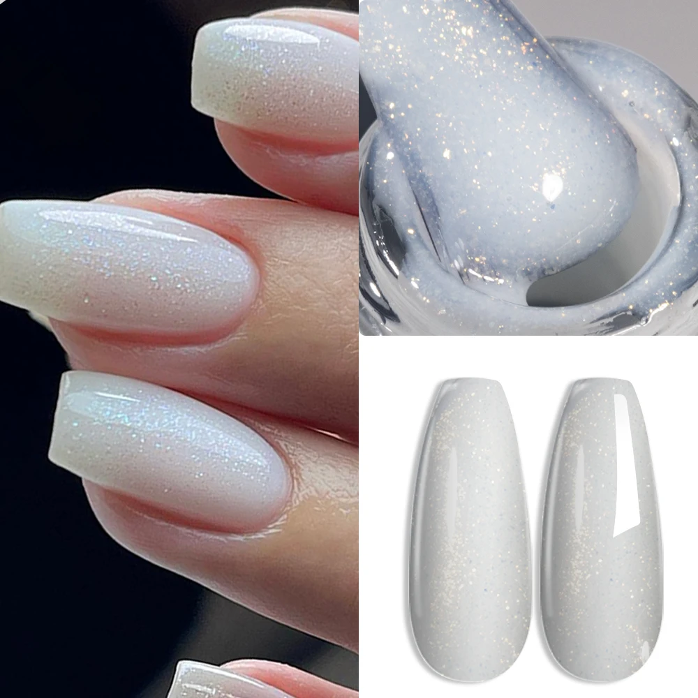 KODIES GEL Kitty White Rubber Base Gel Nail Polish Pearl Shine 15ML Semi Permanent UV Self Leveling Structure Construction Gels KODIES GEL Kitty White Rubber Base Gel Nail Polish Pearl Shine 15ML Semi Permanent UV Self Leveling Structure Construction Gels