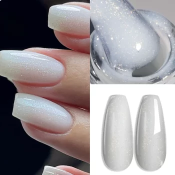 Kodies Gel Kitty 15 ml White Rubber Base Gel Polish – Pearl Shine UV Builder Self-Leveling Gel 2 82813 e2redl