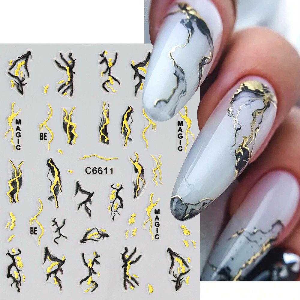 1Pcs 3D Blue Purple Marble Stripe Nail Art Stickers Bronzing Wave Line Ink Blooming Geometry Slider Self-Adhesive Manicure Decal 1Pcs 3D Blue Purple Marble Stripe Nail Art Stickers Bronzing Wave Line Ink Blooming Geometry Slider Self-Adhesive Manicure Decal