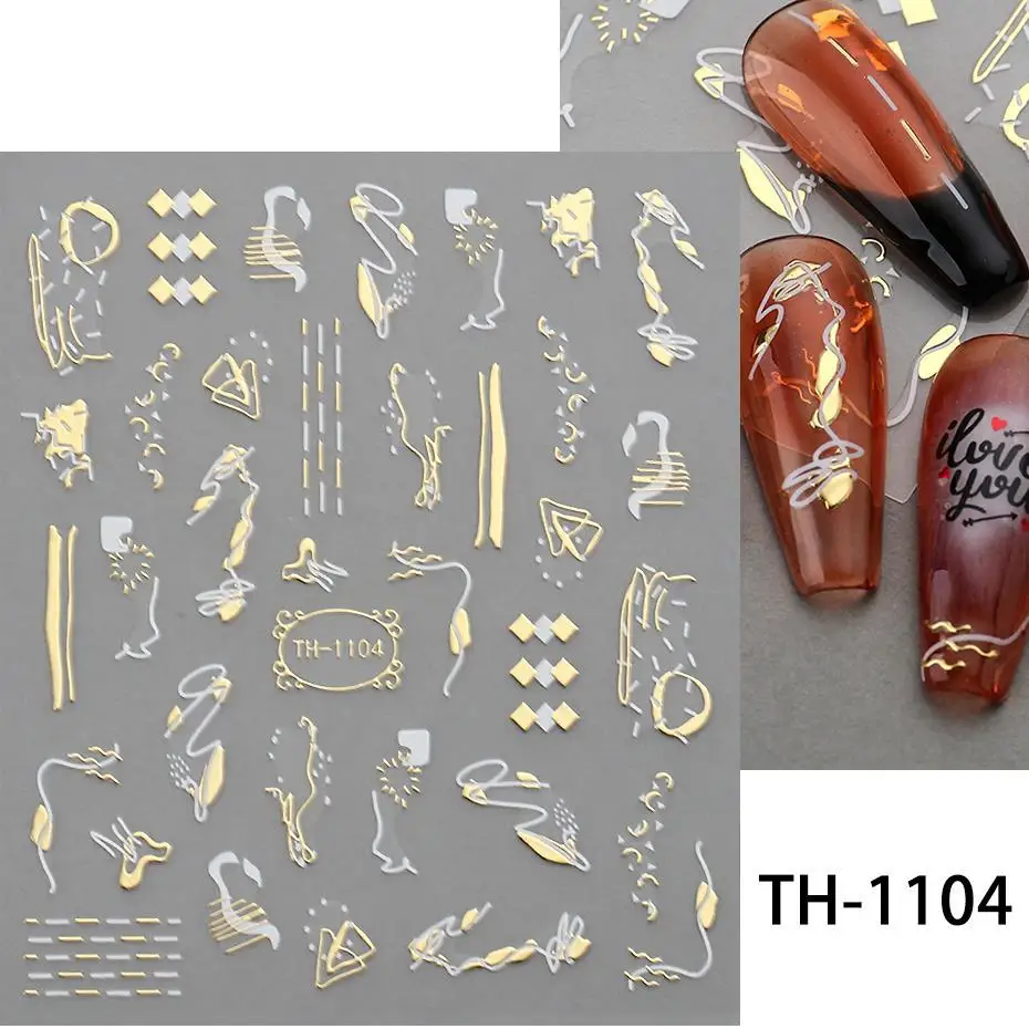 1PCS Black White Butterfly Laser Nail Stickers Y2K Nail Art Decoration Abstract Lines Bronzing Flowers Stickers For Nails 1PCS Black White Butterfly Laser Nail Stickers Y2K Nail Art Decoration Abstract Lines Bronzing Flowers Stickers For Nails