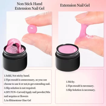 Meet Across 7 ml Clear Non-Stick Extension Gel Polish – Solid Builder UV Gel for Nail Art 4 83422 4c1apx