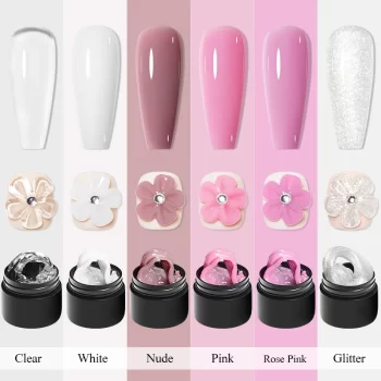 Meet Across 7 ml Clear Non-Stick Extension Gel Polish – Solid Builder UV Gel for Nail Art 2 83422 xgl2nm