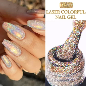 Lilycute 7 ml Holographic Glitter Gel Polish – Spring Sparkle Soak-Off UV/LED Varnish 4 83556 0lvtsz