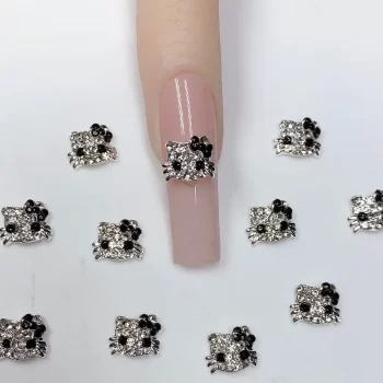 10 pcs Full Diamond Hello Kitty Nail Charms – 3D Kawaii Crystal Alloy Decorations 5 83810 bvcirv