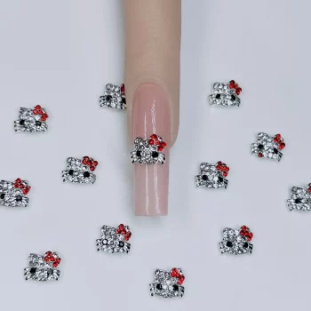 10 pcs Full Diamond Hello Kitty Nail Charms – 3D Kawaii Crystal Alloy Decorations 4 83810 jlikdu
