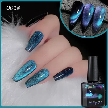 8 ml 9D Rainbow Cat Eye Gel Polish – Magnetic Phototherapy Nail Varnish (UV/LED Soak-Off) 5 83863 9tbirs
