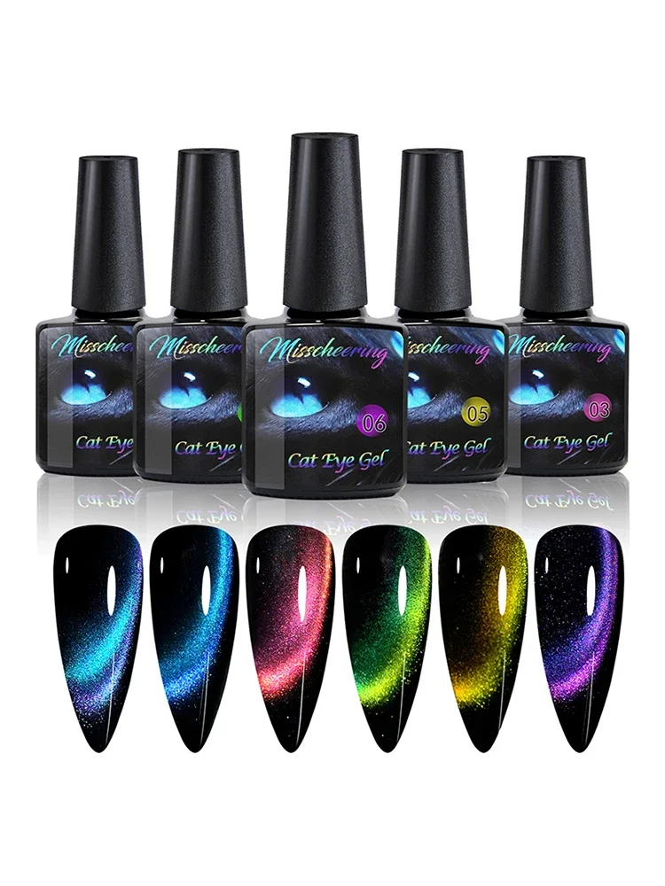 8ml 9D Rainbow Cat Eye Magnetic Nail Gel Phototherapy Adhesive Semi Permanent Nail Art Manicure Soak Off LED UV Gel rainbow cat eye gel polish - 8ml 9D Rainbow Cat Eye Magnetic Nail Gel Phototherapy Adhesive Semi Permanent Nail Art Manicure Soak Off LED UV Gel