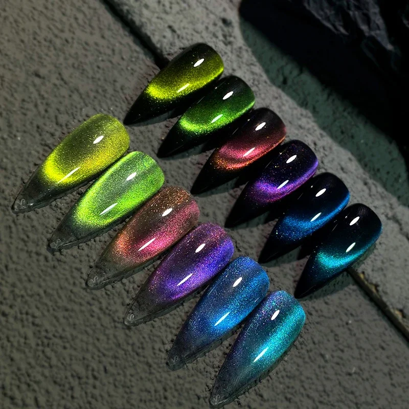 8ml 9D Rainbow Cat Eye Magnetic Nail Gel Phototherapy Adhesive Semi Permanent Nail Art Manicure Soak Off LED UV Gel rainbow cat eye gel polish - 8ml 9D Rainbow Cat Eye Magnetic Nail Gel Phototherapy Adhesive Semi Permanent Nail Art Manicure Soak Off LED UV Gel