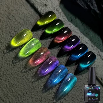 8 ml 9D Rainbow Cat Eye Gel Polish – Magnetic Phototherapy Nail Varnish (UV/LED Soak-Off) 4 83863 hymt17
