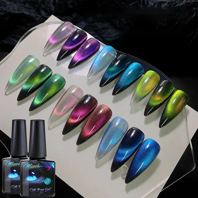 8ml 9D Rainbow Cat Eye Magnetic Nail Gel Phototherapy Adhesive Semi Permanent Nail Art Manicure Soak Off LED UV Gel rainbow cat eye gel polish - 8ml 9D Rainbow Cat Eye Magnetic Nail Gel Phototherapy Adhesive Semi Permanent Nail Art Manicure Soak Off LED UV Gel