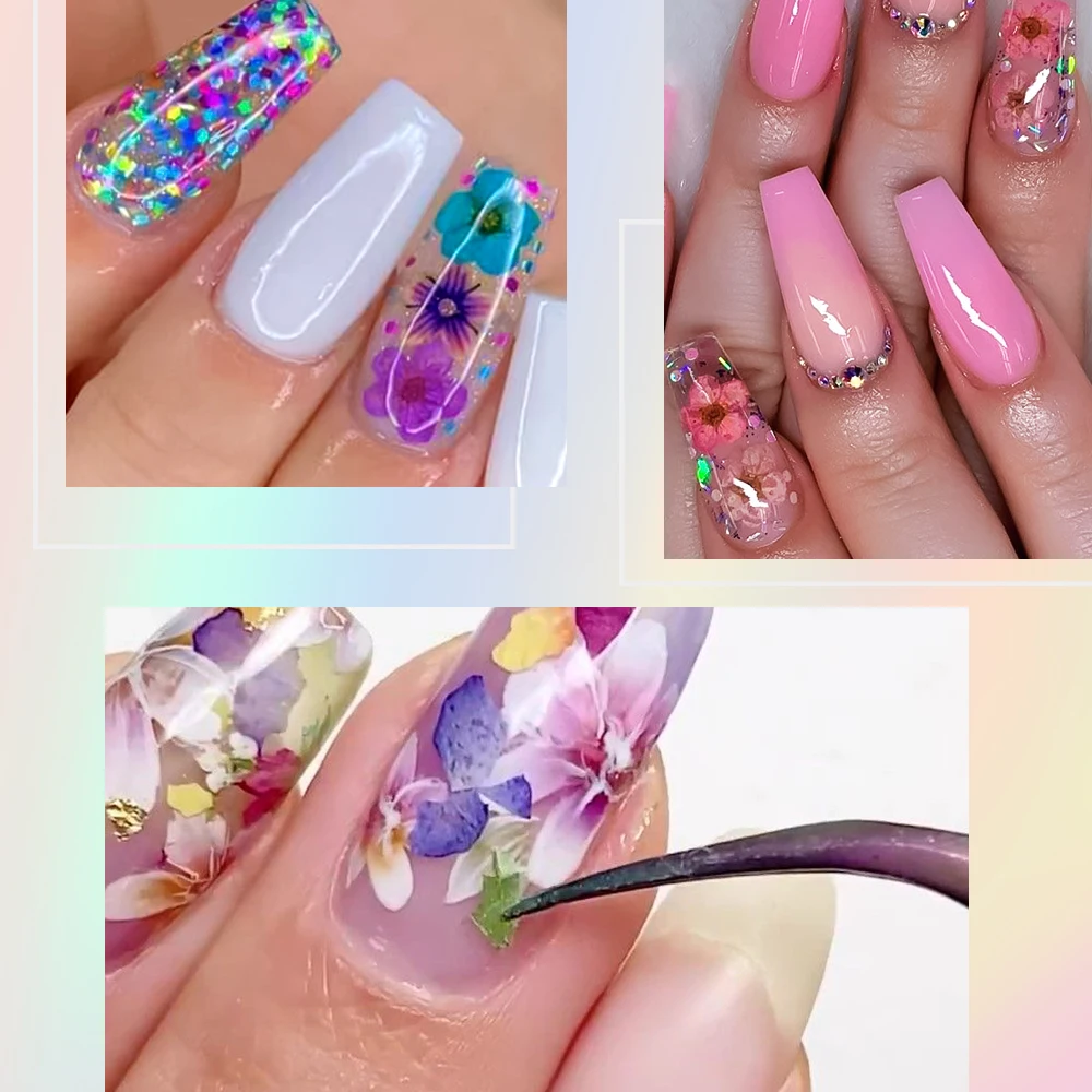 12 Colors Dried Flowers Nail Art Decoration 3D Natural Floral Colorful Dried Flower Charms Nail Decal DIY Craft Manicure Decorat 12 Colors Dried Flowers Nail Art Decoration 3D Natural Floral Colorful Dried Flower Charms Nail Decal DIY Craft Manicure Decorat