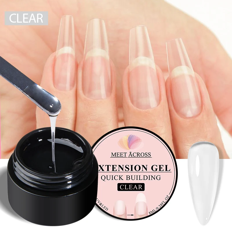 MEET ACROSS 8ml Milk White Quick Extension Gel Nail Polish Vernis Semi Permanent Soak Off Nail Art UV Gel LED Varnish Nails MEET ACROSS 8ml Milk White Quick Extension Gel Nail Polish Vernis Semi Permanent Soak Off Nail Art UV Gel LED Varnish Nails