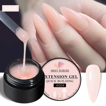 Meet Across 8 ml Milk White Quick Extension Gel Polish – Semi‑Permanent, Soak‑Off UV/LED Nail Varnish 1 84154 jet7ws