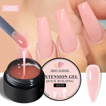 Meet Across 8 ml Milk White Quick Extension Gel Polish – Semi‑Permanent, Soak‑Off UV/LED Nail Varnish 5 84154 pxmzrq