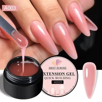 Meet Across 8 ml Milk White Quick Extension Gel Polish – Semi‑Permanent, Soak‑Off UV/LED Nail Varnish 4 84154 q0rcuf