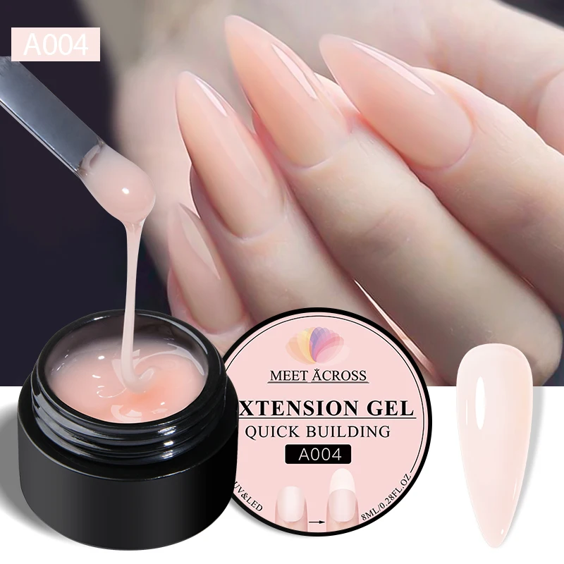 MEET ACROSS 8ml Milk White Quick Extension Gel Nail Polish Vernis Semi Permanent Soak Off Nail Art UV Gel LED Varnish Nails MEET ACROSS 8ml Milk White Quick Extension Gel Nail Polish Vernis Semi Permanent Soak Off Nail Art UV Gel LED Varnish Nails