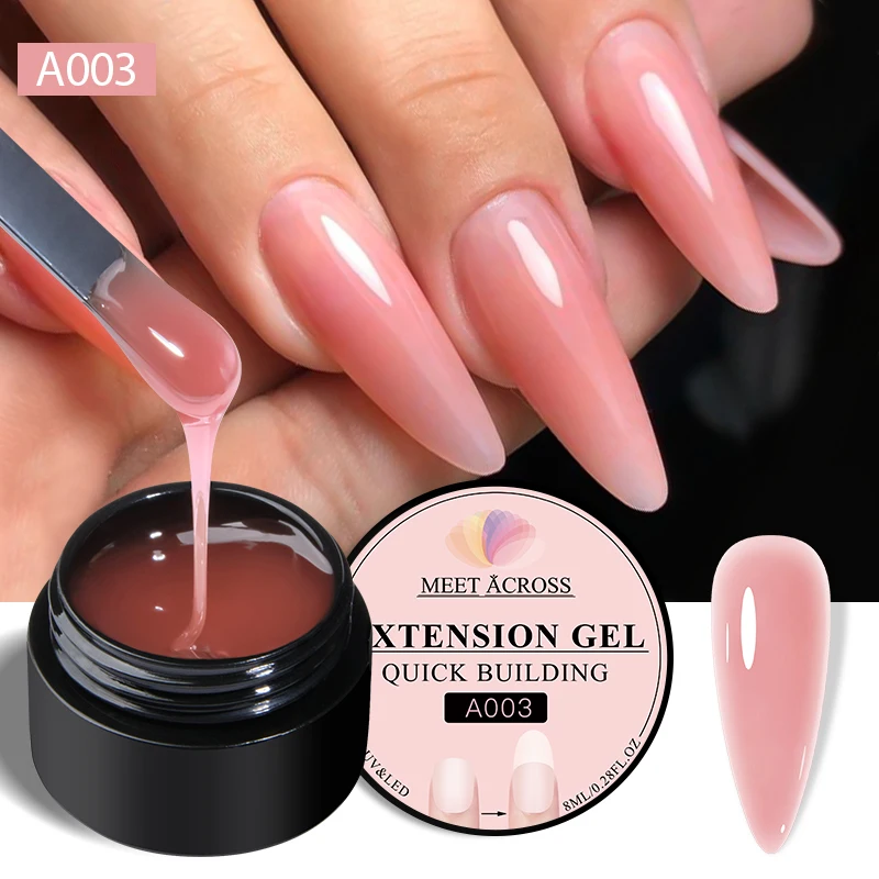 MEET ACROSS 8ml Milk White Quick Extension Gel Nail Polish Vernis Semi Permanent Soak Off Nail Art UV Gel LED Varnish Nails MEET ACROSS 8ml Milk White Quick Extension Gel Nail Polish Vernis Semi Permanent Soak Off Nail Art UV Gel LED Varnish Nails