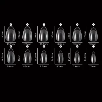 240 pcs Matte Almond Nail Tips Soft Gel – Full‑Cover Extra‑Short Extension 3 84190 9srthl