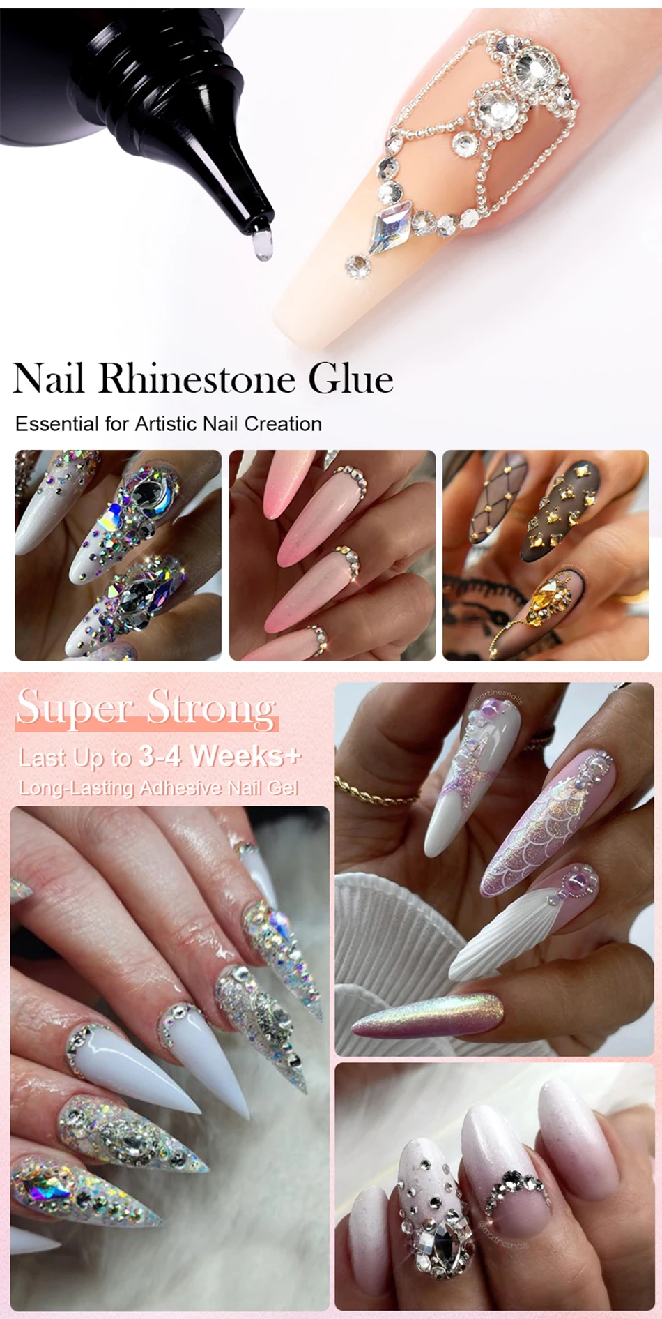 BORN PRETTY Nail Rhinestone Glue 30ML Gel Nail Glue for Nail Charm 3D Nails Bling Gel for Decoration Nails Gems Nail supplies BORN PRETTY Nail Rhinestone Glue 30ML Gel Nail Glue for Nail Charm 3D Nails Bling Gel for Decoration Nails Gems Nail supplies