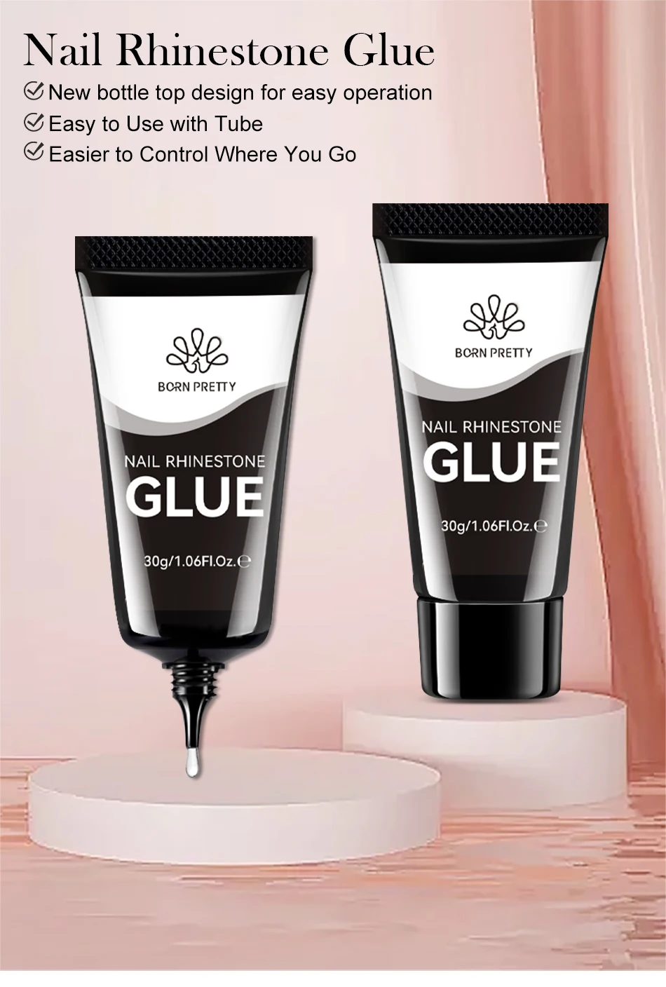 BORN PRETTY Nail Rhinestone Glue 30ML Gel Nail Glue for Nail Charm 3D Nails Bling Gel for Decoration Nails Gems Nail supplies BORN PRETTY Nail Rhinestone Glue 30ML Gel Nail Glue for Nail Charm 3D Nails Bling Gel for Decoration Nails Gems Nail supplies