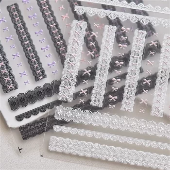 5D Kawaii Lace Nail Stickers – Sweet Japanese Lattice Self‑Adhesive Decals 5 84237 s2be1w