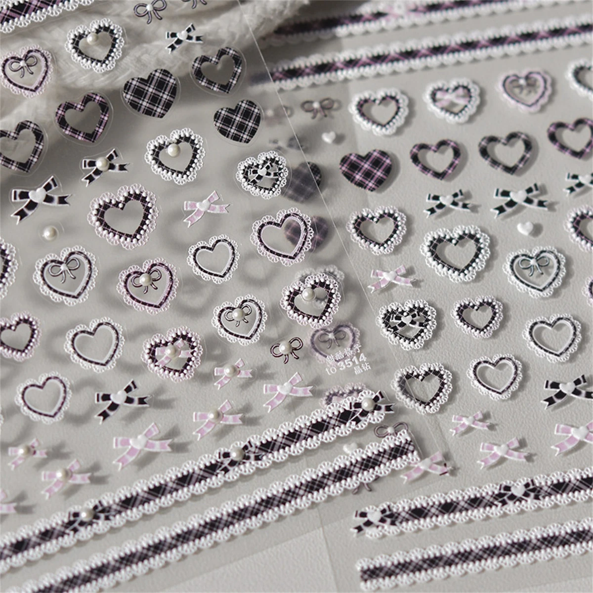 1pcs 5D Relief Kawaii Lace Nail Art Stickers Sweet Cool Japanese Lattice Nail Decoration Decals Self-Adhesive Accessories DIY 1pcs 5D Relief Kawaii Lace Nail Art Stickers Sweet Cool Japanese Lattice Nail Decoration Decals Self-Adhesive Accessories DIY