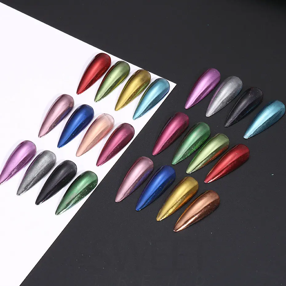 12 Colors Metallic Powder Nail Pigment Holographic Mirror Metal fine Rubbing On Nail Dust Glitter UV Gel Polish Nail Decoration 12 Colors Metallic Powder Nail Pigment Holographic Mirror Metal fine Rubbing On Nail Dust Glitter UV Gel Polish Nail Decoration