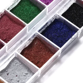 12‑Colour Metallic Powder Nail Pigment Set – Holographic Mirror Dust for UV/LED Gel Polish 4 84278 w2zk0g