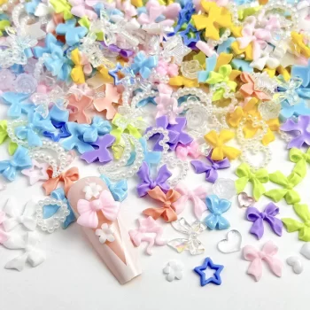 100 pcs Random Mixed Flower And Strawberry Nail Charms 2 84367 darb8n