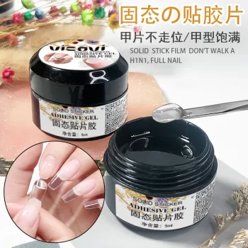 Easy Stick 5 ml Solid Nail Patch Gel – No‑Flow Modelling Stick, Clear Gummy Adhesive Bond 3 84416 x5brog