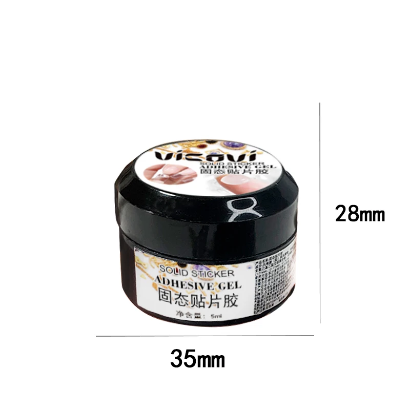 5ML Easy Stick Solid Nail Patch Gel No-Flowing Modelling Stick Tips Clear Nail Gel Gummy Adhesive Bond UV Nail Glue GY031&* Easy Stick-On Nail Gel 5 Ml Solid - 5ML Easy Stick Solid Nail Patch Gel No-Flowing Modelling Stick Tips Clear Nail Gel Gummy Adhesive Bond UV Nail Glue GY031&*