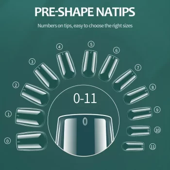 Nailpop 600‑Piece Soft Gel Nail Tips – Pre‑Buffed Coffin, Almond & Oval Full‑Cover Shapes 2 84466 ewcxex