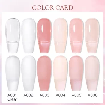 MEET ACROSS Quick Extension Nail Gel 8 ml – Nude, Milk, White Semi‑Permanent UV Polish 4 84581 7ecjj4
