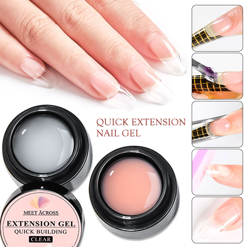 MEET ACROSS 8ML Quick Extension Nail Gel Vernis Nude Milk White Gel Nail Polish UV Semi Permanent Nails Art For Manicure Tools MEET ACROSS 8ML Quick Extension Nail Gel Vernis Nude Milk White Gel Nail Polish UV Semi Permanent Nails Art For Manicure Tools