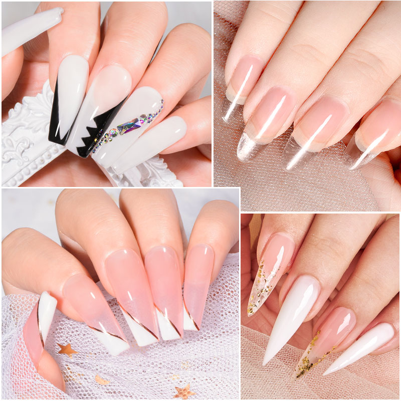 MEET ACROSS 8ML Quick Extension Nail Gel Vernis Nude Milk White Gel Nail Polish UV Semi Permanent Nails Art For Manicure Tools MEET ACROSS 8ML Quick Extension Nail Gel Vernis Nude Milk White Gel Nail Polish UV Semi Permanent Nails Art For Manicure Tools
