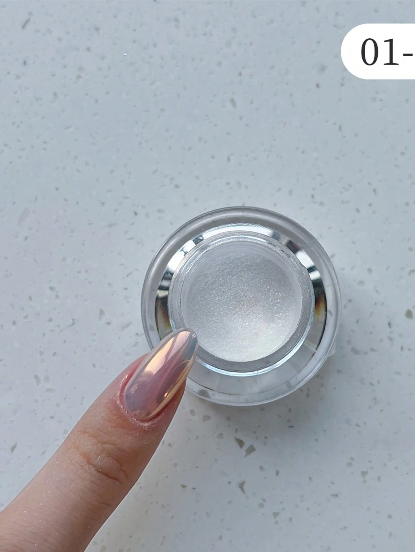 1 box Moonlight Mirror Nail Powder Silver Fine Glitter Metallic Effect Pigment Gel Polish Chrome Holographic Nail Powder Moonlight Mirror Nail Powder - 1 box Moonlight Mirror Nail Powder Silver Fine Glitter Metallic Effect Pigment Gel Polish Chrome Holographic Nail Powder