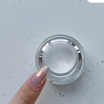 Moonlight Mirror Nail Powder – Silver Fine Glitter Chrome Holographic Pigment 1 84668 e1ymky