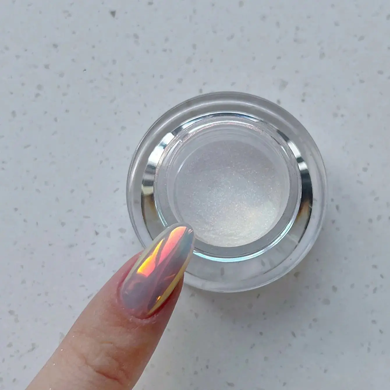 1 box Moonlight Mirror Nail Powder Silver Fine Glitter Metallic Effect Pigment Gel Polish Chrome Holographic Nail Powder Moonlight Mirror Nail Powder - 1 box Moonlight Mirror Nail Powder Silver Fine Glitter Metallic Effect Pigment Gel Polish Chrome Holographic Nail Powder