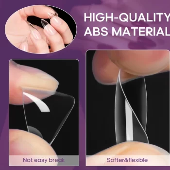 240-Piece Clear Matte Almond False Nail Tips – 12 Sizes DIY Kit 2 84781 tzhhxc