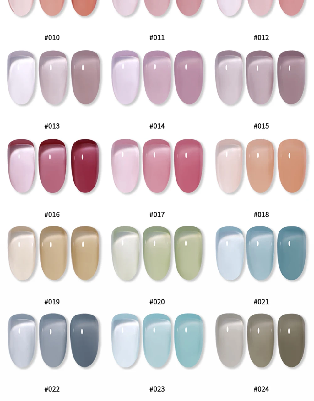 Vendeeni 24 Colors Jelly Transparent Gel Nail Polish Nude Pink Skin Color UV Soak Off Gel Varnish Jade Nail Art Gel Lacquer 15ml VENDEENI Jelly Gel Nail Polish - Vendeeni 24 Colors Jelly Transparent Gel Nail Polish Nude Pink Skin Color UV Soak Off Gel Varnish Jade Nail Art Gel Lacquer 15ml