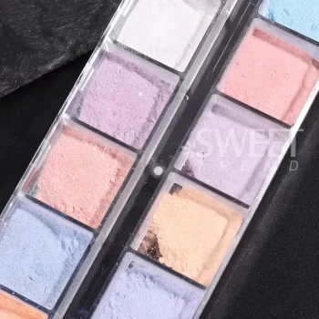 12-Color Aurora Chrome Powder – Iridescent Fairy Dust for Mirror & Holographic Nail Art 4 85035 huchb3