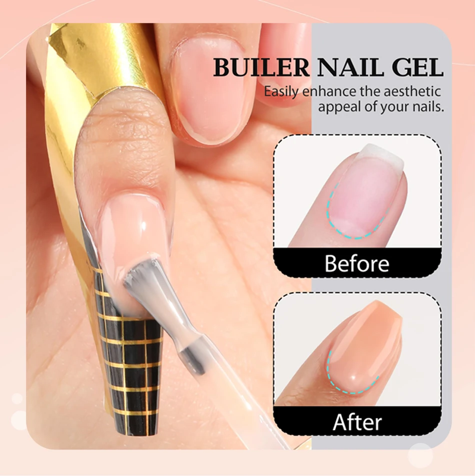 CHUNSHU Hema FREE Construction UV Gel 18ml Builder Nail Gel In A Bottle Semi Permanent Thick Rubber Base Gel Extension Nails Art HEMA-Free Builder Gel in a Bottle - CHUNSHU Hema FREE Construction UV Gel 18ml Builder Nail Gel In A Bottle Semi Permanent Thick Rubber Base Gel Extension Nails Art