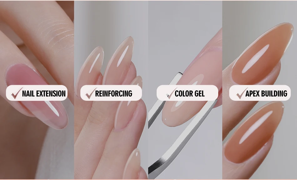 CHUNSHU Hema FREE Construction UV Gel 18ml Builder Nail Gel In A Bottle Semi Permanent Thick Rubber Base Gel Extension Nails Art CHUNSHU HEMA‑Free Construction UV Builder Gel - CHUNSHU Hema FREE Construction UV Gel 18ml Builder Nail Gel In A Bottle Semi Permanent Thick Rubber Base Gel Extension Nails Art