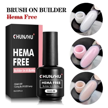 CHUNSHU HEMA‑Free Construction UV Builder Gel – 18 ml Rubber Base, Semi‑Permanent Nail Extension 1 85727 ef2vxw