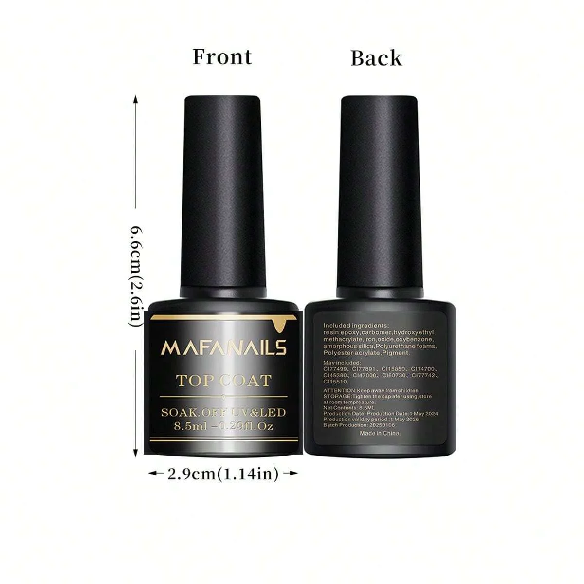 2PCS 8.5ml Base Coat & Top Coat Gel Nail Polish Set - Long Lasting Soak Off LED Nail Lamp Gel Base Top Coat Finish Nail Varnish Long-Lasting Base and Top Coat Gel Set - 2PCS 8.5ml Base Coat & Top Coat Gel Nail Polish Set - Long Lasting Soak Off LED Nail Lamp Gel Base Top Coat Finish Nail Varnish